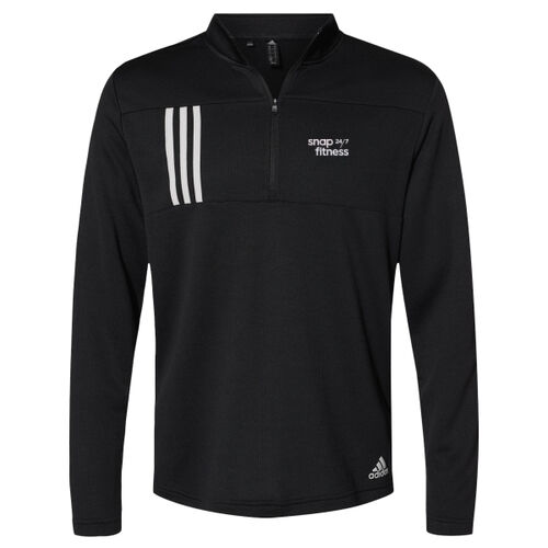 Snap Fitness - 3-Stripes Double Knit Quarter-Zip Pullover Thumbnail